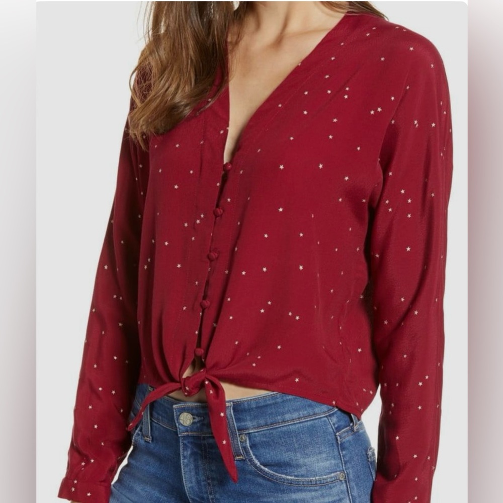 Rails Sloane Rogue Gradient Stars Button Down V-N… - image 2